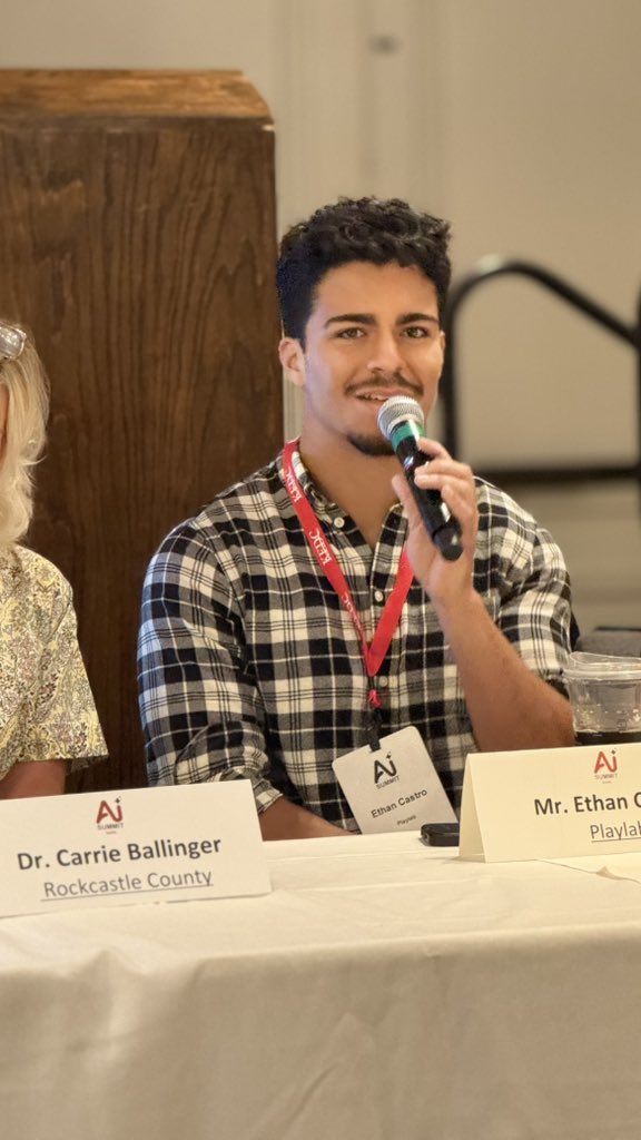 Thank you to our fabulous AI Summit panelists!  AI is here to stay!  Let’s work together to integrate the technology profoundly yet safely!  Panelists are: Dr. Carrie Ballinger, Representative Josh Bray, Sruthie Palle, Ethan Castro, Sheila King, Ed.S, and Aaron Feuer.