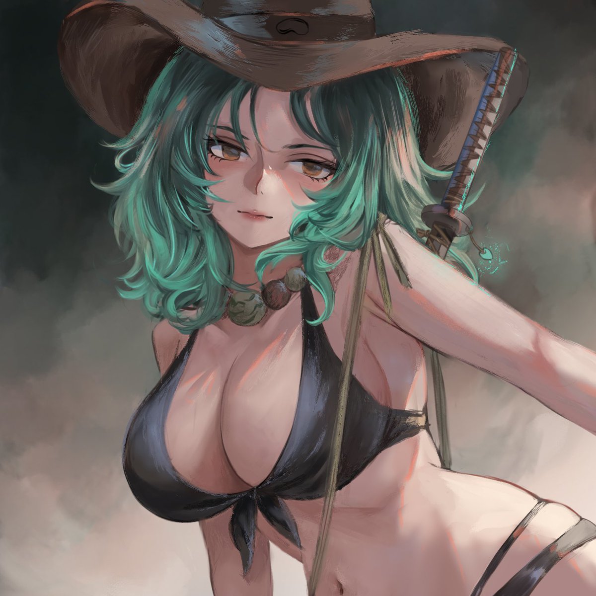 ⛩️ / 1 

She’s 80% based on me… so maybe that’s why she turned out so pretty? 🤭😆💖
Big thanks to Ge-One san for the beautiful Azuki character 🫶💖🥹✨