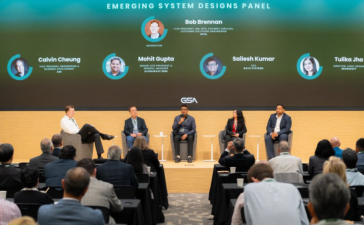 Thanks to GSA Tech Summit 2025 for inviting Mohit Gupta, Senior VP and GM, to join a panel with leaders from ASE, Baya Systems, Microsoft, and moderator Bob Brennan from Intel Foundry to discuss key trends and challenges shaping the future of semiconductor innovation.