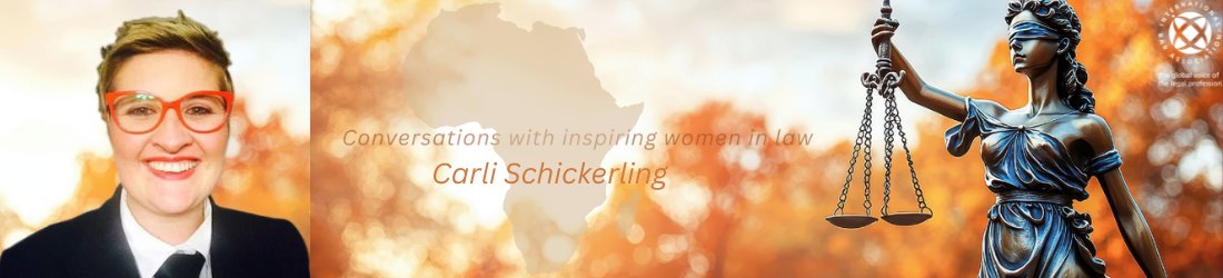 IBALegalAfrica's tweet image. #Namibian lawyer and Officer of the IBA LGBTQI+ Law Committee, Carli Schickerling, is the latest guest featured on the IBA Inspirational Legal Women podcast series. Her career covers #familylaw, general civil litigation, immigration, #humanrights.
Read: ibanet.org/Namibian-lawye…