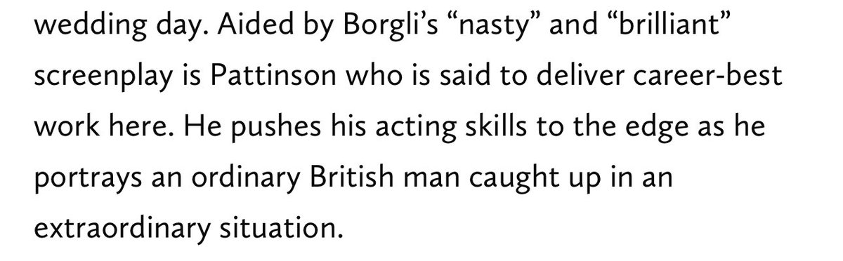 so this is the article from world of reel a couple weeks ago and i only just noticed that it says Rob will playing a British man in The Drama!!!
