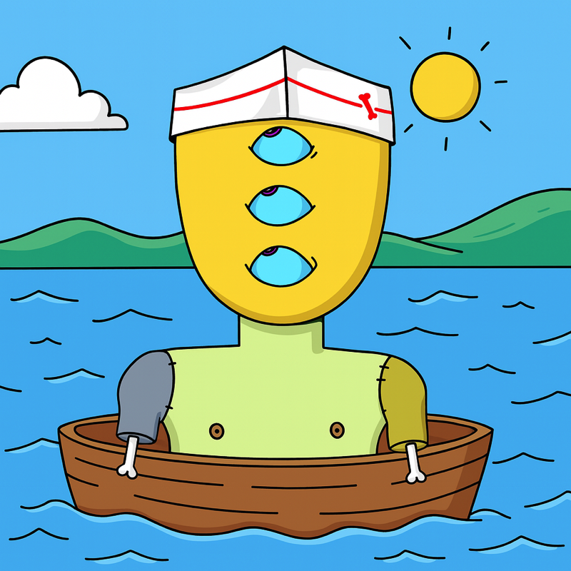 Keep going. Even if you’re stitched together and lost at sea.