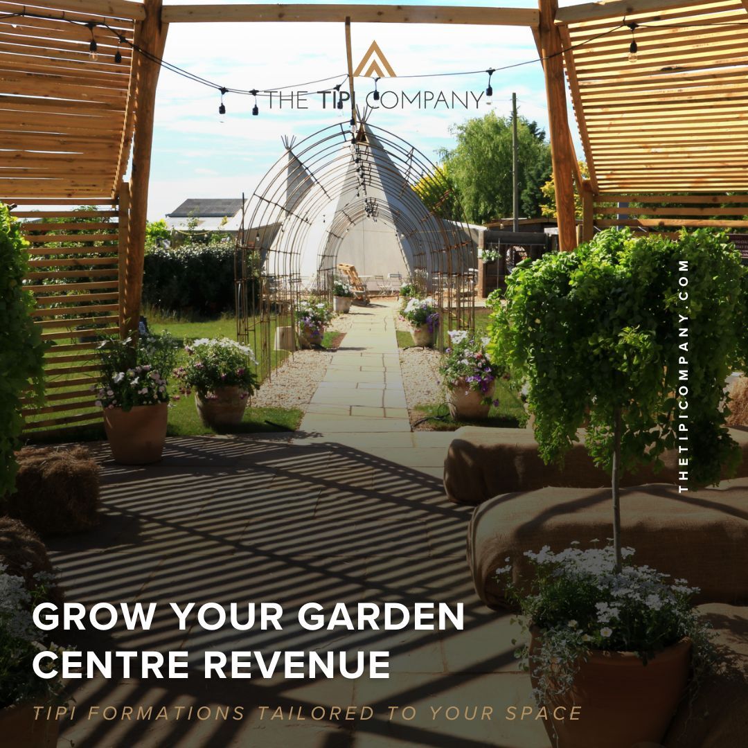 Ready to take your garden centre to the next level?
Our stunning event tipis can help you transform underutilised outdoor areas into a multi-use space that boosts revenue &amp; draws visitors all year round!
📞 0333 305 0589
🖥️ eu1.hubs.ly/H0lBq2m0 
#TheTipiCompany #GardenCentres