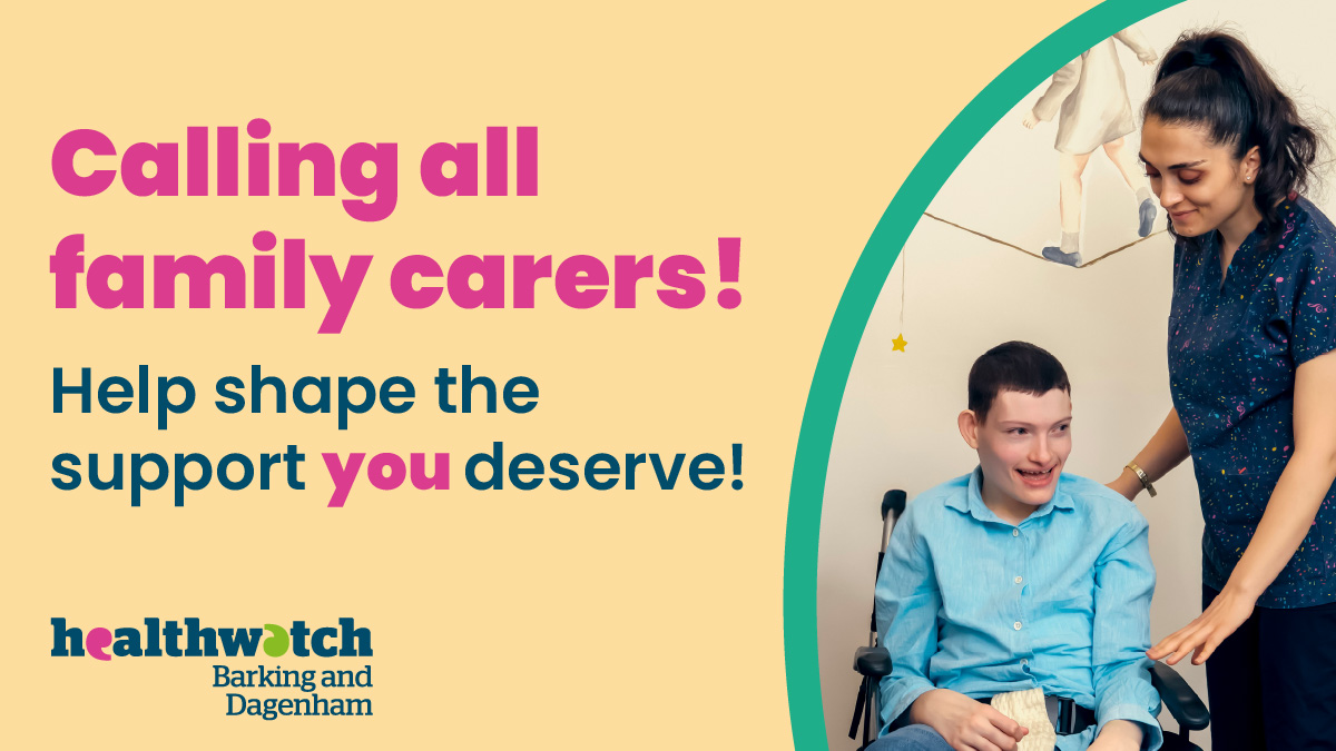 🚀 We've just launched our new project focused on family carers – recognising their vital role and working to better support them. Read more here and find out how you can get involved 👉 healthwatchbarkinganddagenham.co.uk/news/new-surve…
#FamilyCarers #CarersSupport #NewProject