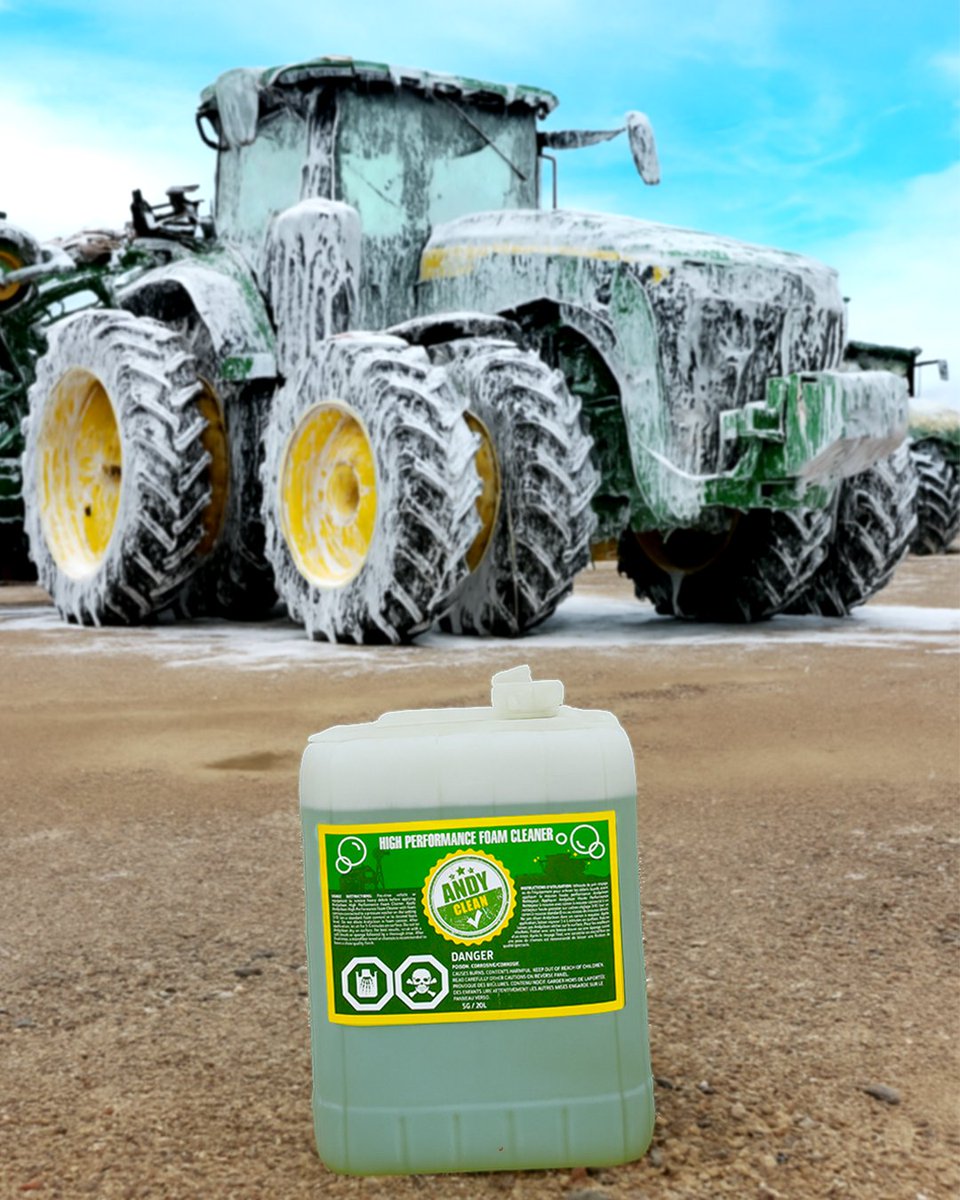 When life gets dirty, clean it 🧼 With wheat harvest right around the corner, we have 10% off cleaning supplies including @iamandyclean's High Performance Foam Cleaner, John Deere Shop Towels and much more.

#johndeere #andyclean #machinecleaning #detailing #sale