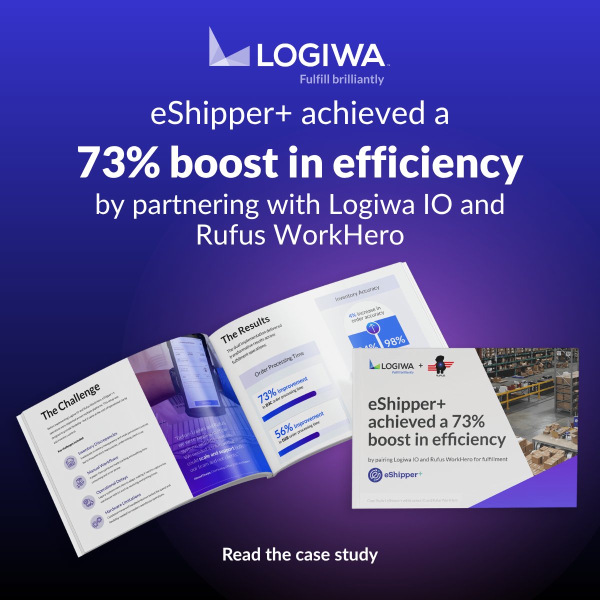 How did eShipper+ achieve a 73% efficiency boost and 98% inventory accuracy?
For 3PLs, the right technology isn't just operational—it's a competitive advantage. See how our partnership helped eShipper+ transform their business.
Read the full case study: bit.ly/4ezKm9j