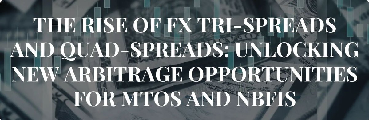 FaisalKhanllc's tweet image. Think #FX is just buy low, sell high? Think again.

Welcome to the world of tri-spreads and quad-spreads - where smart #MTOs and NBFIs find hidden arbitrage in multi-leg currency paths.

Margins are tight. Opportunities aren’t.
🔗 buff.ly/4iCqWfg

#FX #Remittance #MTO
