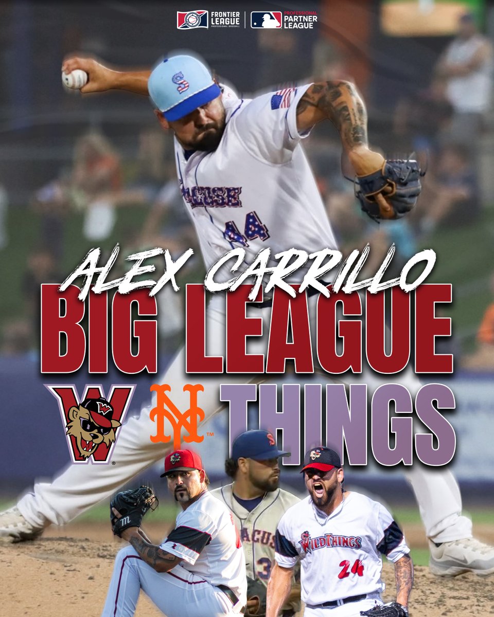 Washington Wild Things (@washwildthings) on Twitter photo Alex Carrillo (2024) has been called up the big leagues by the <a href="/Mets/">New York Mets</a>, making it nine former Wild Things to reach The Show!
Carrillo dominated Triple-A in four appearances with <a href="/SyracuseMets/">Syracuse Mets</a>.
π: tinyurl.com/vzz6cmce
#BigLeagueThings Alex Carrillo (2024) has been called up the big leagues by the <a href="/Mets/">New York Mets</a>, making it nine former Wild Things to reach The Show!
Carrillo dominated Triple-A in four appearances with <a href="/SyracuseMets/">Syracuse Mets</a>.
π: tinyurl.com/vzz6cmce
#BigLeagueThings