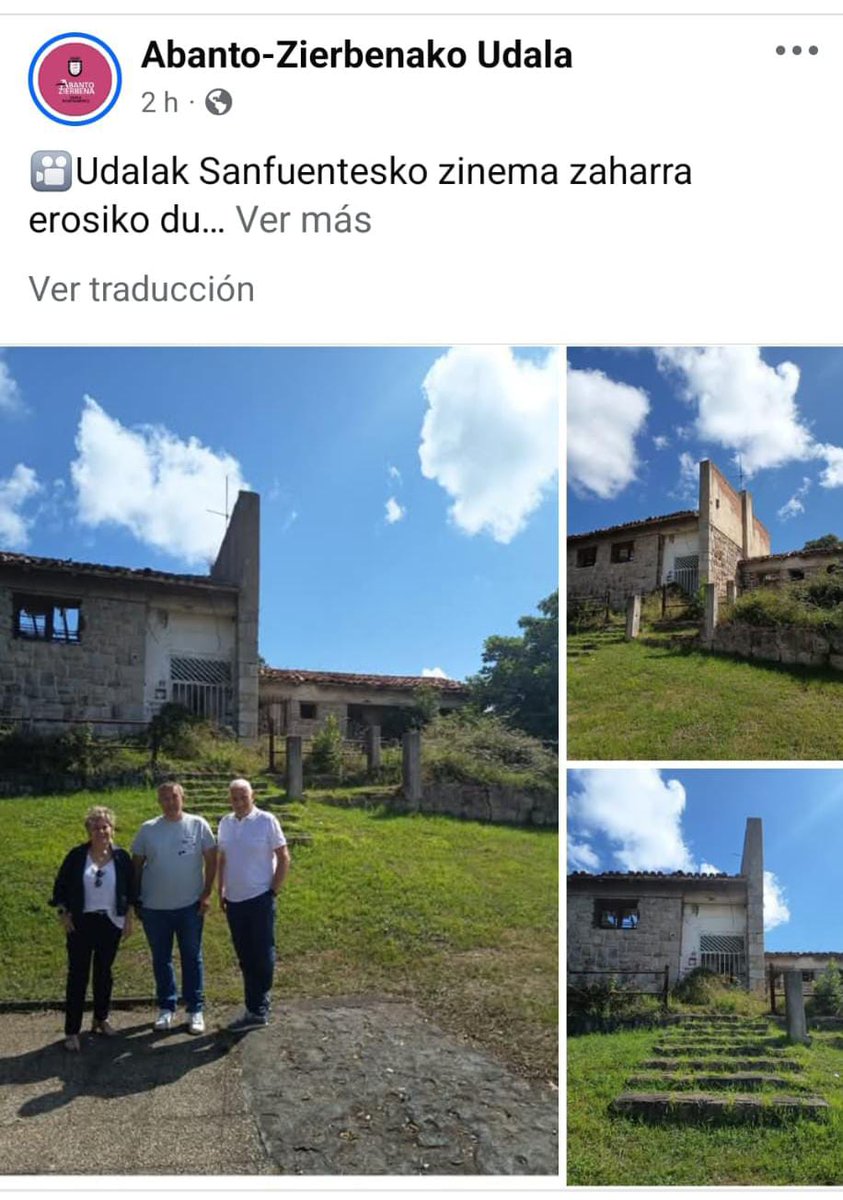 eajpnvabanto's tweet image. 🔴🟢⚪🔴🟢⚪🔴🟢⚪🔴🟢⚪

Magnífica noticia la que hemos conocido hoy.

Udalak Sanfuentesko zinema zaharra erosiko du.

El Ayto comprará el cine de Sanfuentes 

Albiste ezin hobea Sanfuentesentzat!!!

Seguimos trabajando.
Lanak darrai!!!
🔴🟢⚪🔴🟢⚪🔴🟢⚪🔴🟢⚪