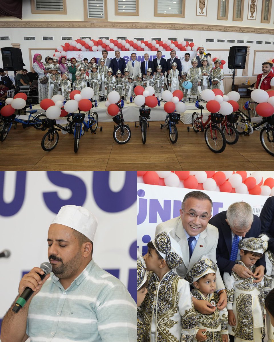 “Fıtrat gereği olan beş şeyden biri de sünnettir.”
(Müslim, Tahâre 49)

Vakıflar Bölge Müdürlüğü tarafından düzenlenen Toplu Sünnet Şöleni kapsamında, sosyal destek alan ailelerimizin evlatlarının bu özel gününe Valimiz Kemal Çeber ve protokol üyeleri de katılarak şahitlik etti.