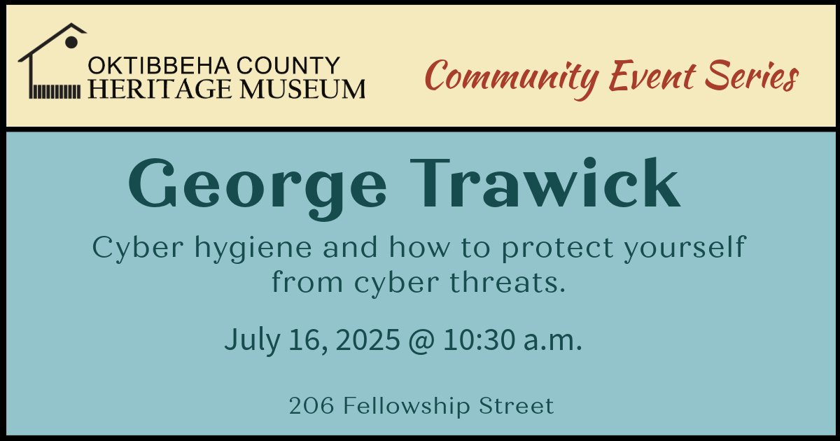 Do you worry about being scammed?  Do you wonder how to protect yourself and how to detect an online scam?  Join us for this upcoming event to learn how to protect yourself!