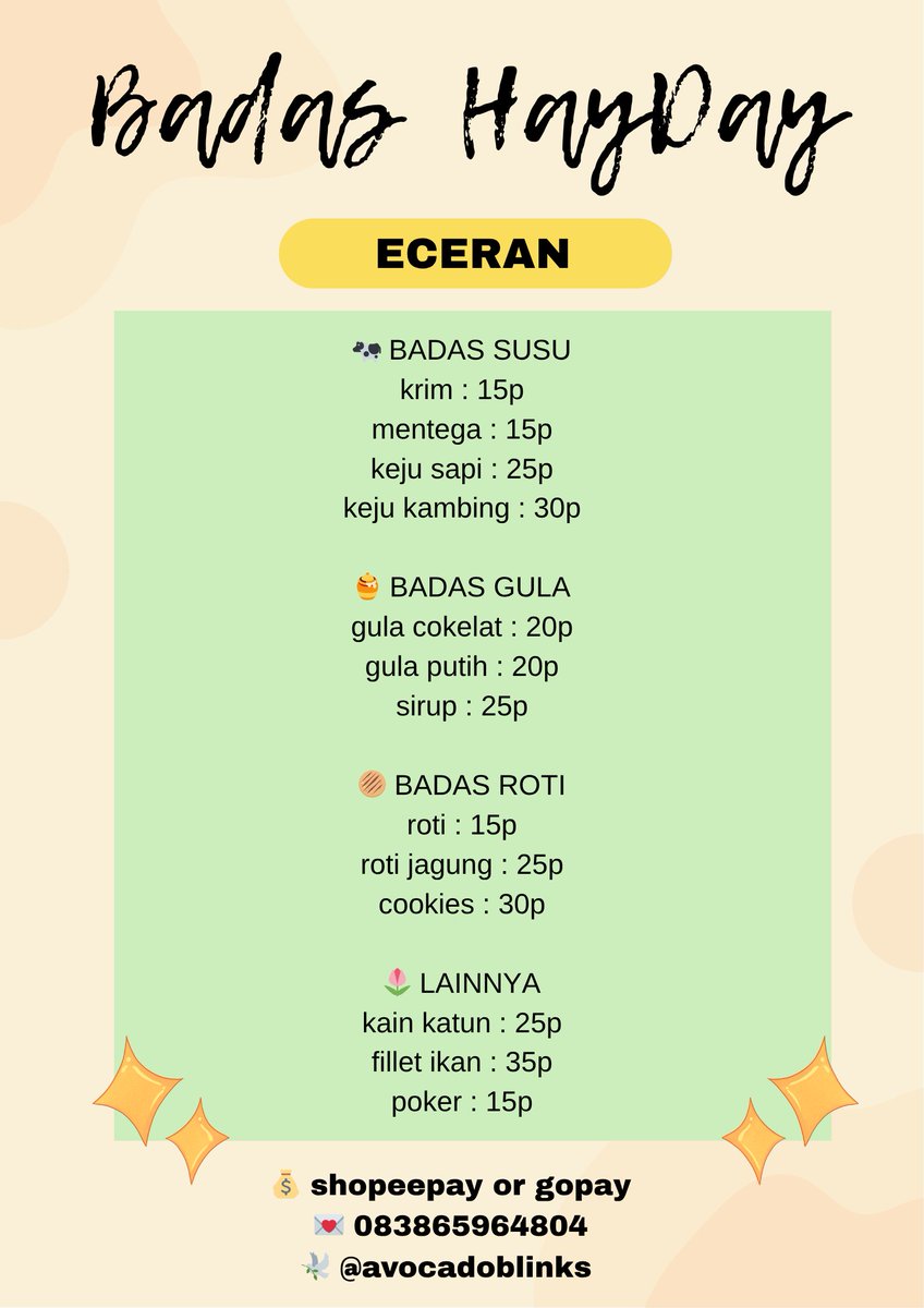 cherish ⚘️ - JASA DEKOR HAYDAY tweet media
