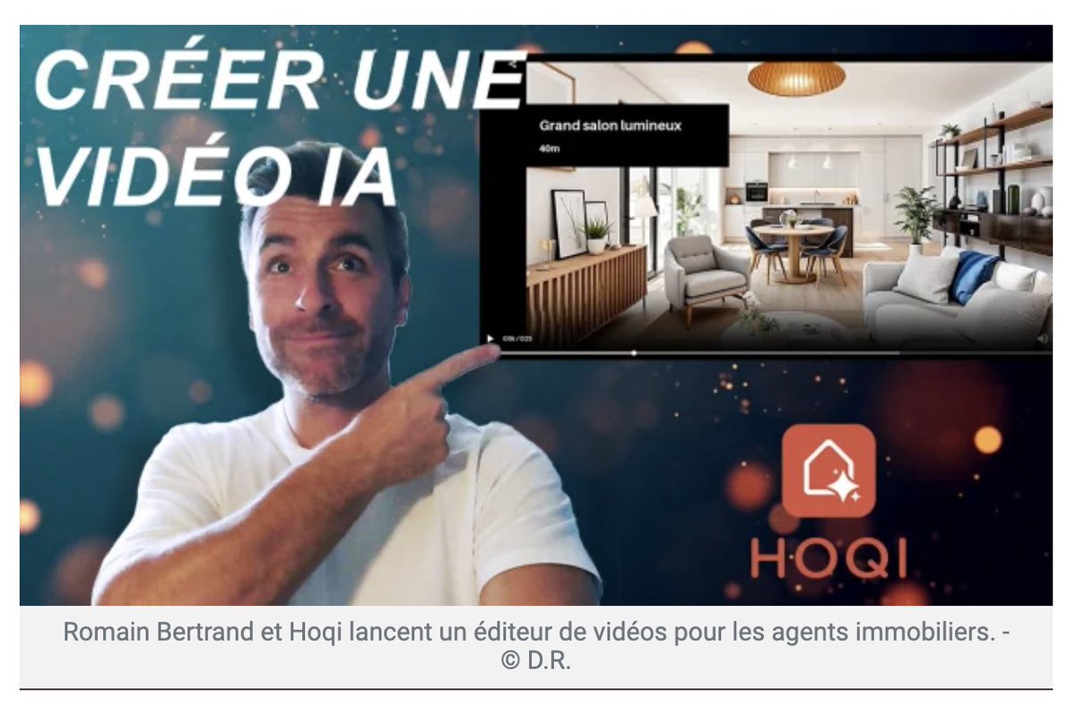 IMMOMATIN's tweet image. 🎥💥 #PROPTECH | HOQI, #startup déjà positionnée sur #homestaging virtuel, lance un outil de génération de vidéos immobilières basé sur l’#IA !
INTERVIEW ➡️ buff.ly/DhbZ8lC
#innovation #agenceimmobiliere #video #webmarketing #agentimmobilier #immobilier