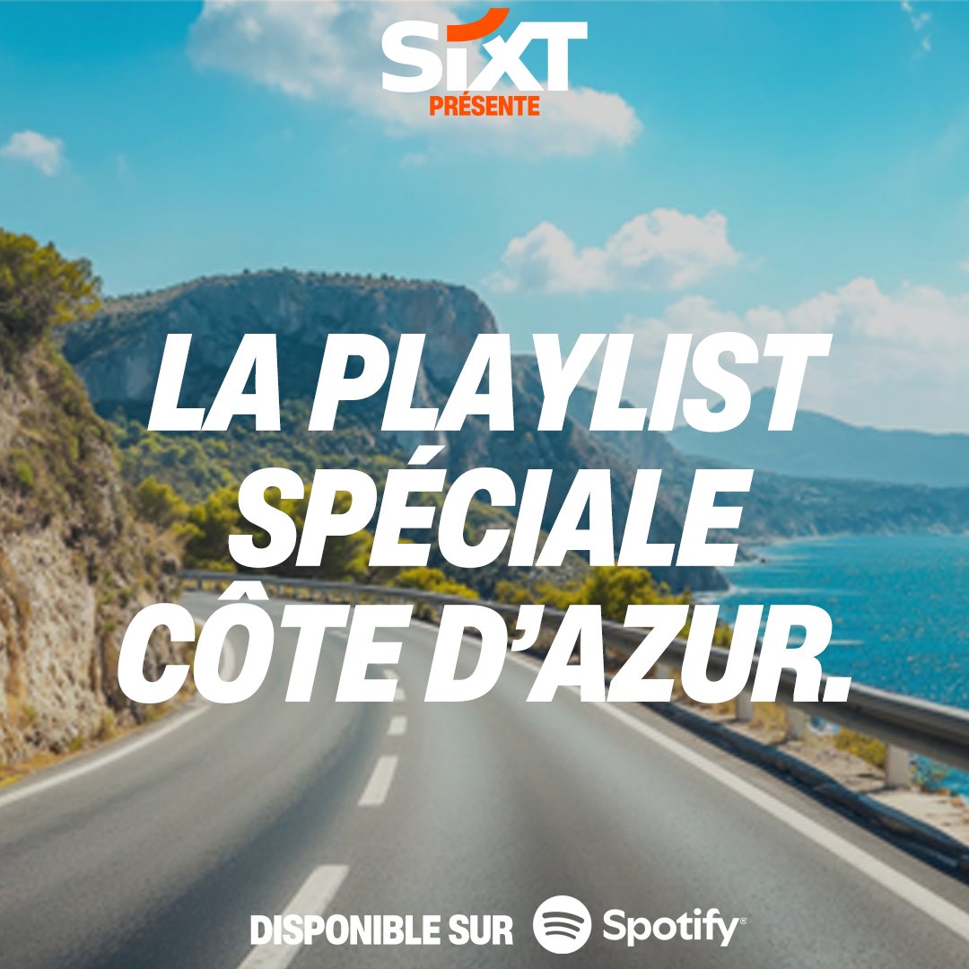 Découvrez la playlist spéciale Côte d'Azur by SIXT sur Spotify ! 🎧🌊🩵☀️👙

Vous allez avoir la Cote sur la Côte ! sixt.info/playlist-cote-…