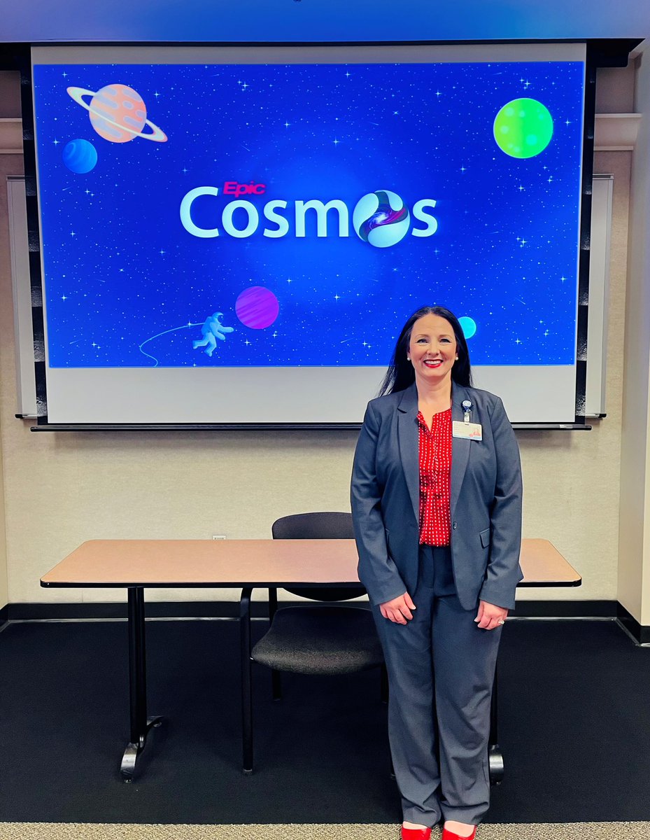 UMMC_Cancer's tweet image. Thank you to Keeley K. Frederick for her presentation on Epic Cosmos — a powerful, clinical data platform transforming the way we approach research and patient care. Cosmos empowers clinicians and researchers to uncover insights that drive better health outcomes. @rodrocconi