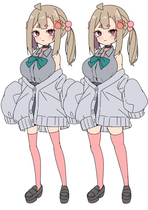 フトモモを太くするだけで個人的違和感が消えるの面白すぎて笑ってる 