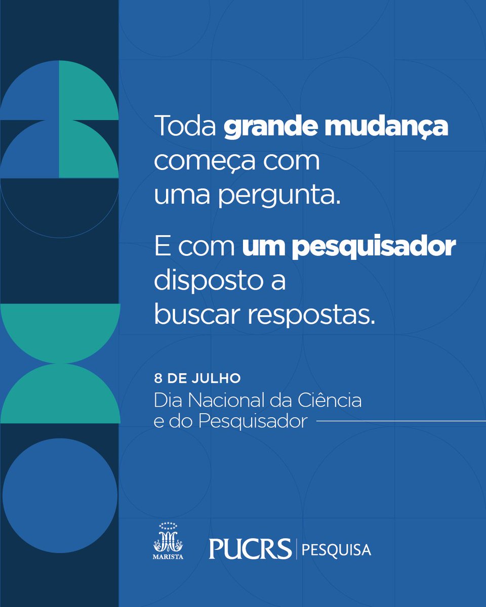 BibliotecaPUCRS's tweet image. 🔬✨  Hoje é o Dia Nacional da Ciência e do Pesquisador Científico e a  Biblioteca parabeniza a todos que se dedicam a construir a ciência e  ajudam a ampliar as fronteiras do saber.

#pesquisa #pucrs #ciência #pesquisador