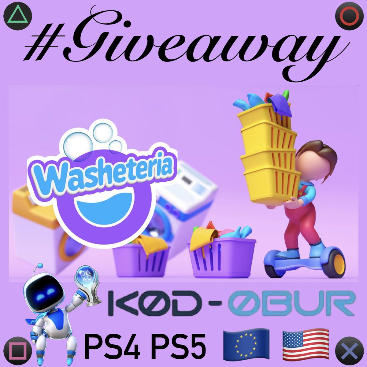Robert2567 (@psn_robert2567) on Twitter photo 📢#Giveaway
Washeteria 🧺
I have 23x #PSN codes
#PS4 5x EU 🇪🇺 4x NA 🇺🇸
#PS5 7x EU 🇪🇺 7x NA 🇺🇸
If you want a specific one, please comment
To win:
☑️ Repost
☑️ Follow
👤<a href="/PSN_Robert2567/">Robert2567</a>
👤<a href="/KodoburGames/">Kodobur Game And Software Technologies</a>
Winners will be announced in 72 hours
🍀 Good Luck to all 🍀
#PS4 #PS5 📢#Giveaway
Washeteria 🧺
I have 23x #PSN codes
#PS4 5x EU 🇪🇺 4x NA 🇺🇸
#PS5 7x EU 🇪🇺 7x NA 🇺🇸
If you want a specific one, please comment
To win:
☑️ Repost
☑️ Follow
👤<a href="/PSN_Robert2567/">Robert2567</a>
👤<a href="/KodoburGames/">Kodobur Game And Software Technologies</a>
Winners will be announced in 72 hours
🍀 Good Luck to all 🍀
#PS4 #PS5