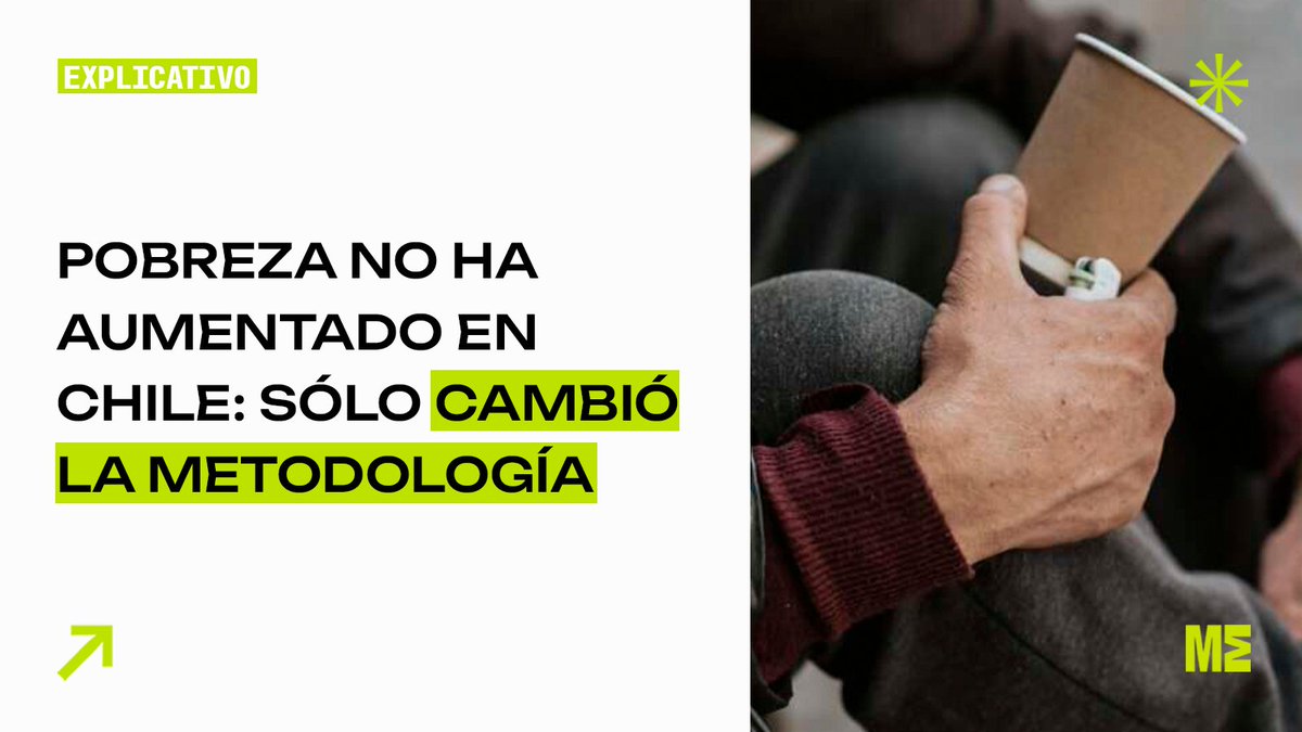 malaespinacheck's tweet photo. La Comisión Asesora Presidencial para la Actualización de la Medición de la Pobreza propuso una nueva metodología para medir la pobreza por ingresos en Chile, cambiando la tasa de pobreza de 2022 desde el 6,5% reportado por la encuesta Casen a un 22,3%. 

Pese al nùmero, el informe muestra que la pobreza habría disminuido respecto a años anteriores.

📲Conoce más detalles en nuestro sitio web https://t.co/XBot0CzCSU
