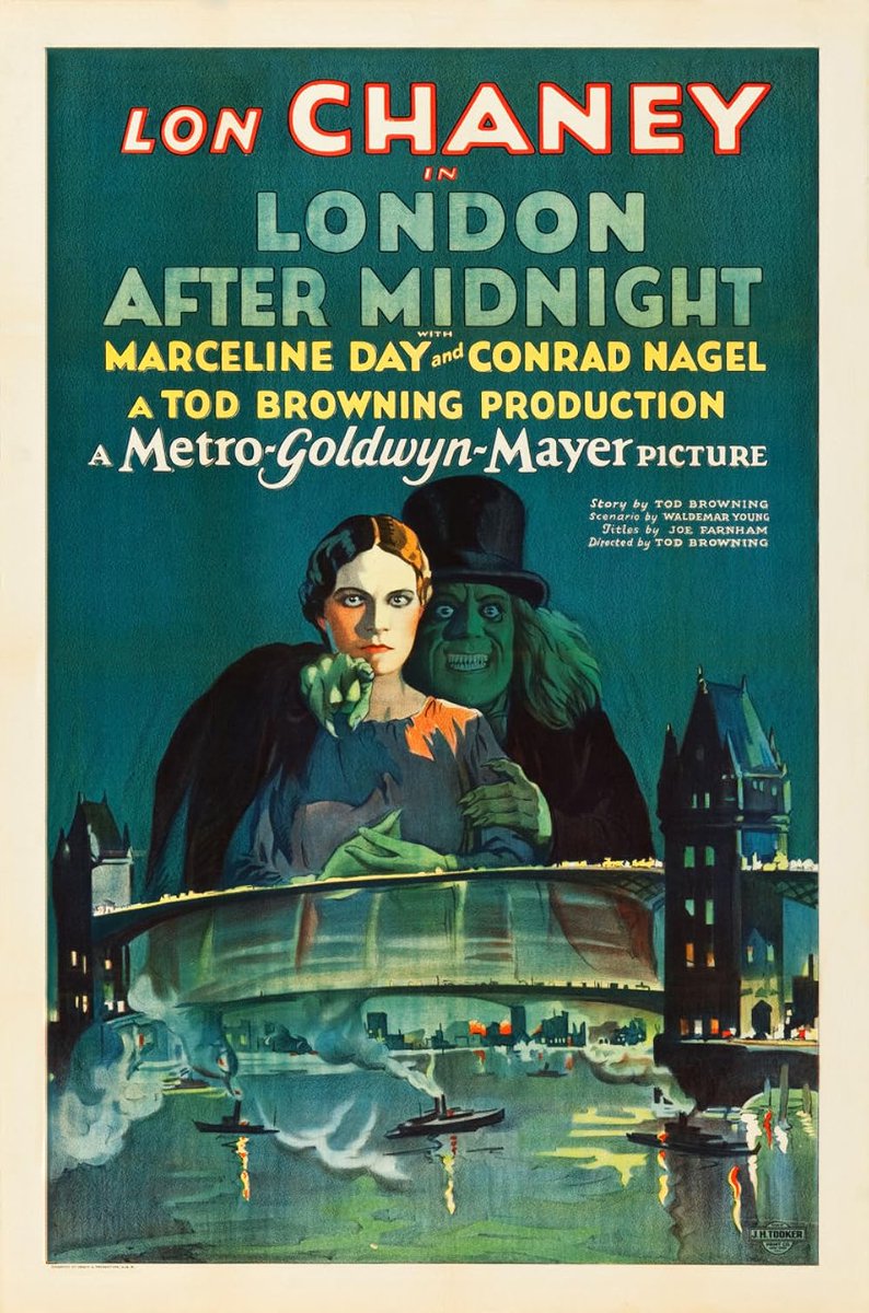 Lon Chaney wore elaborate teeth applications for his character in London After Midnight (1927), but they hurt so much in use that he could only stand using them a few minutes at a time. #TheGoreYouKnow #MutantFam