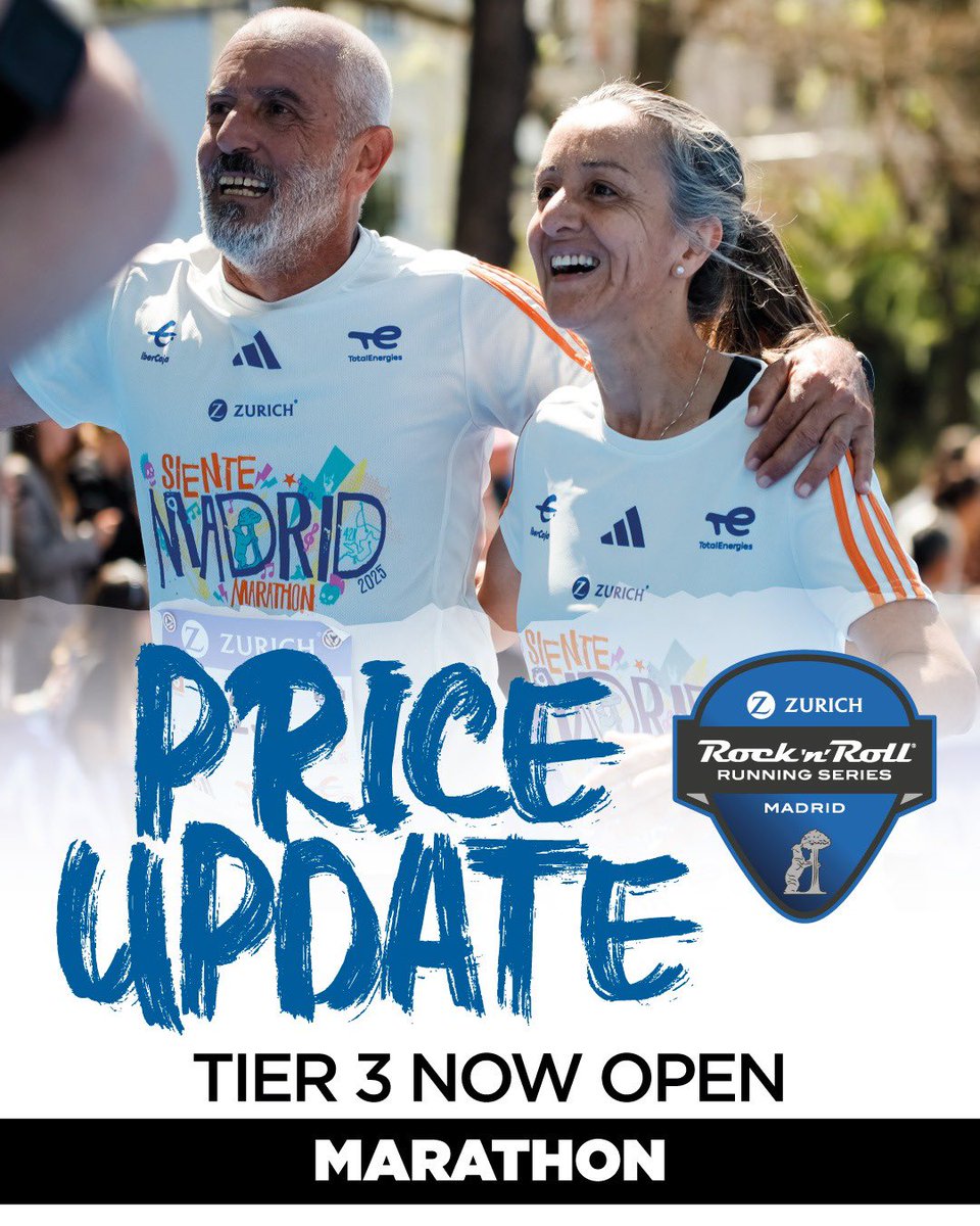 ¡Encuentros en la tercera fase!

Pasamos al tercer tramo de inscripciones de los 42K. ¡2.000 dorsales al precio actual!

—

Close encounters on the third kind!

We change to third registration tier in 42K. 2000 bibs at current price! 

#RNRMadrid