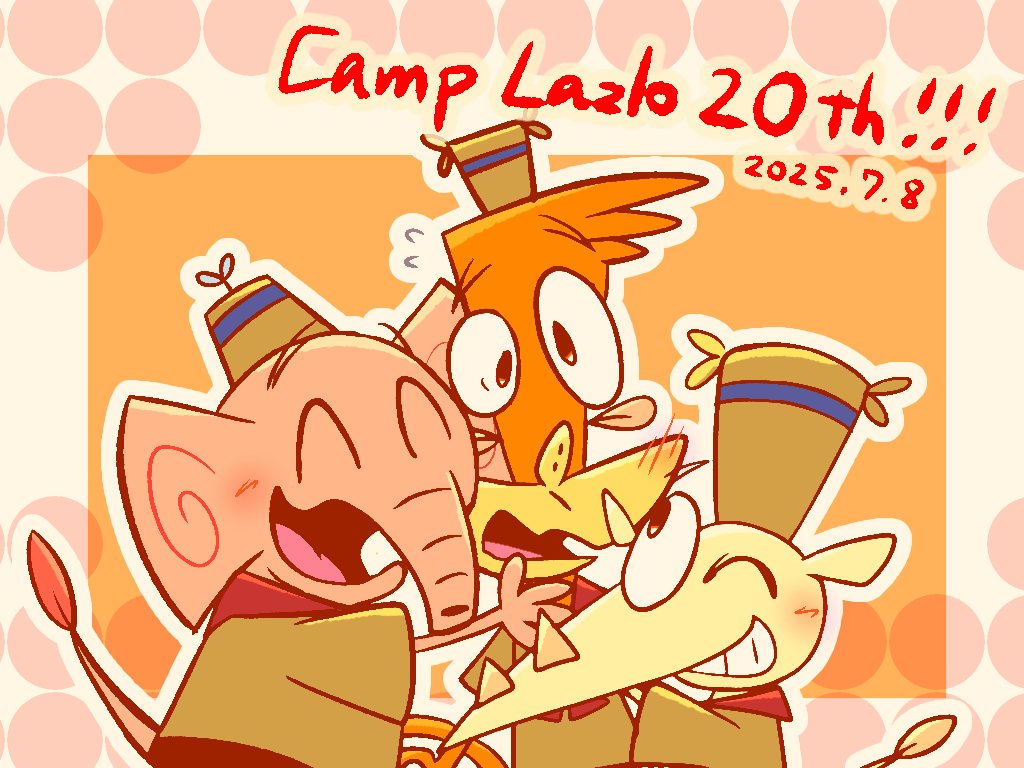 キャンプ・ラズロ20周年おめっと〜！！！🎉
Happy 20th anniversary of Camp Lazlo!!!🎉
#camplazlo