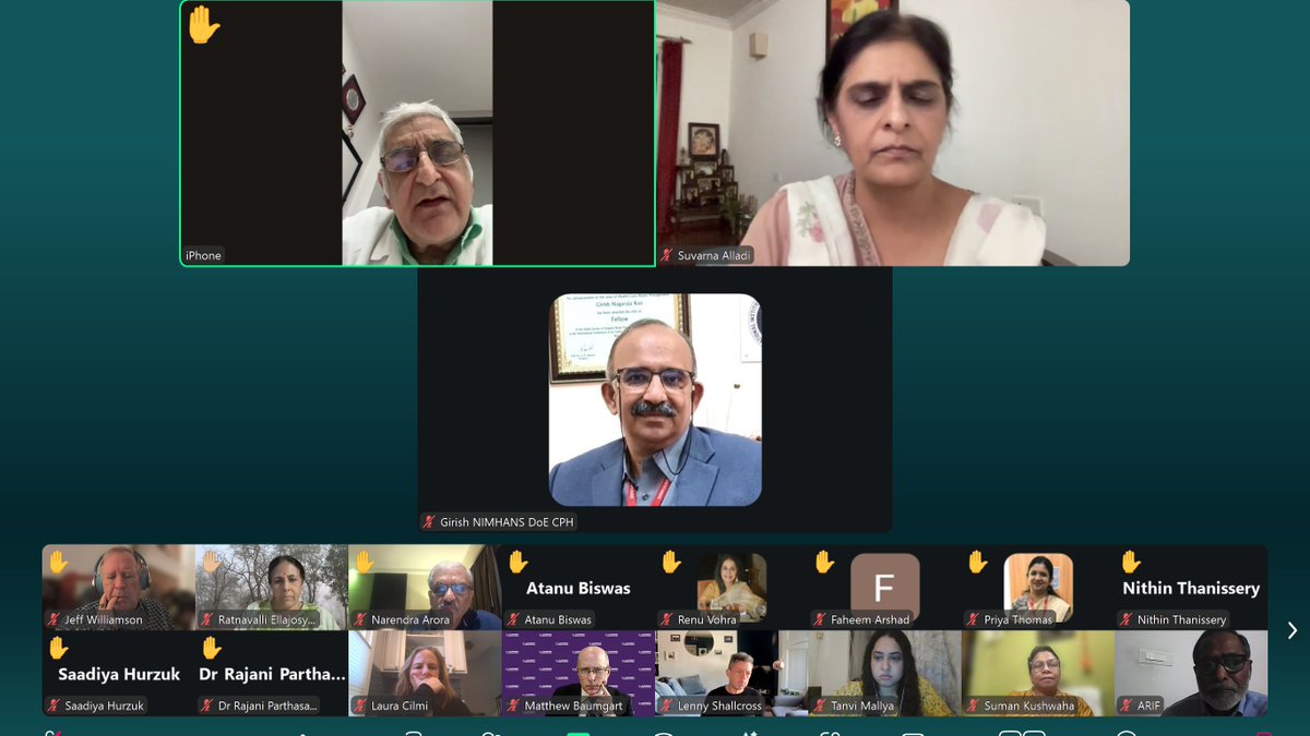 WorldDementia's tweet image. 🧠During the open discussion, participants explored brain health in the Indian context — from key risk factors and social determinants to the role of behavioral health communication. A powerful reminder: context matters, and so does how we talk about it.