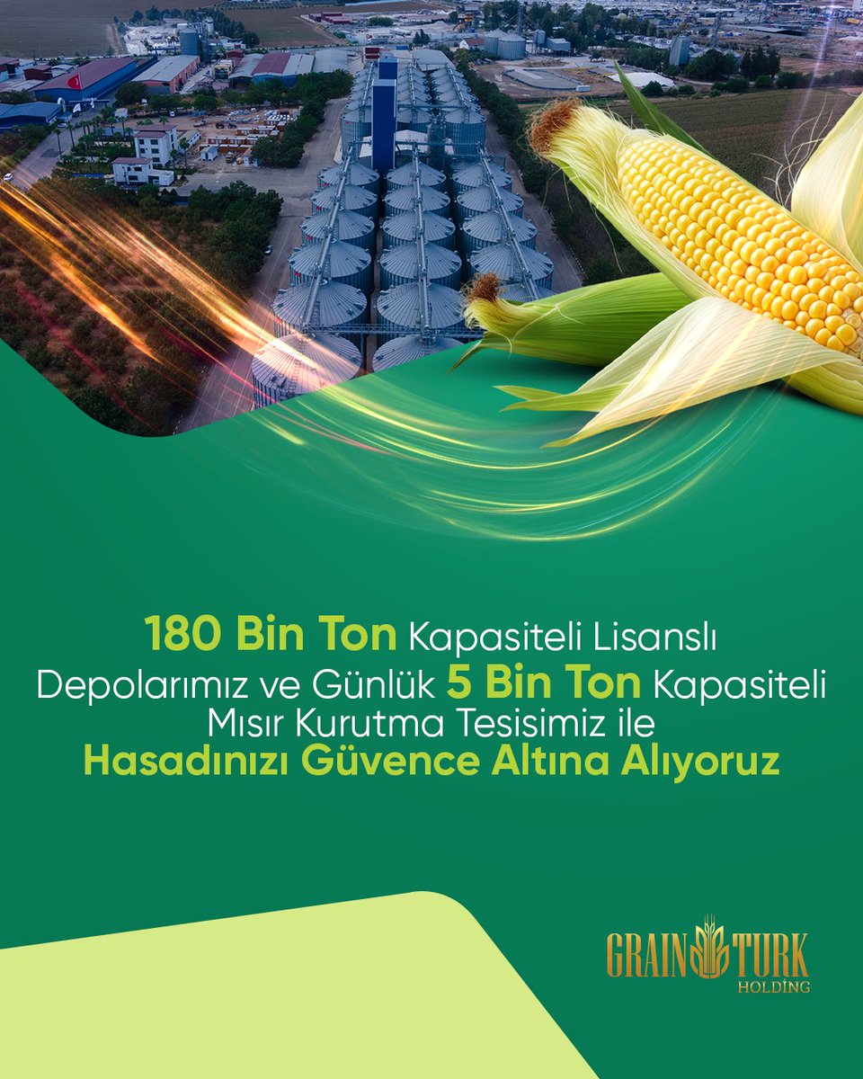 180 bin ton kapasiteli lisanslı depolarımız ve günlük 5 bin ton kapasiteli mısır kurutma tesisimiz ile hasadınızı güvence altına alıyoruz. Toprağın bereketini koruyarak, üreticimizin emeklerini en iyi şekilde değerlendirmek için çok çalışıyoruz. Her bir adımda sürdürülebilirlik