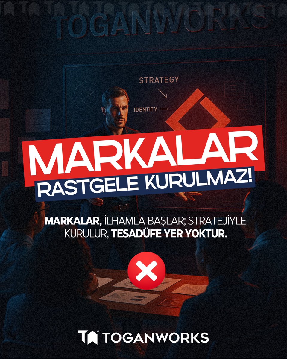 Markalar rastgele kurulmaz! 🪏

Bir markanın arkasında sadece fikir değil, hesaplanmış adımlar olmalıdır.

Çünkü güçlü markalar şansa değil, stratejiye yaslanır. <a href="/toganworks/">Toganworks</a>

#markalaşma #iletişim #markayönetimi #pazarlama #strateji #markayaratımı