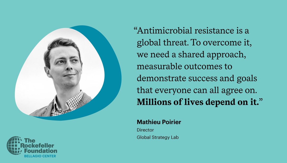 RockefellerFdn's tweet image. Resistance to antibiotics & other antimicrobials kills millions. In #BellagioBreakthroughs, @MathieuJPP talks about forging global consensus to fight #AntimicrobialResistance while ensuring everyone can access lifesaving treatments. rockfound.link/4gTKOzT