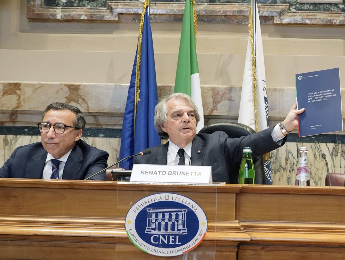 Oggi il convegno “Le ASP nella rete dei servizi e nell’economia sociale. Ruolo, criticità e prospettive: le proposte del CNEL” per presentare il I Rapporto nazionale CNEL in materia redatto dall’Osservatorio Nazionale sui Servizi Sociali Territoriali

👉cnel.it/Comunicazione-…