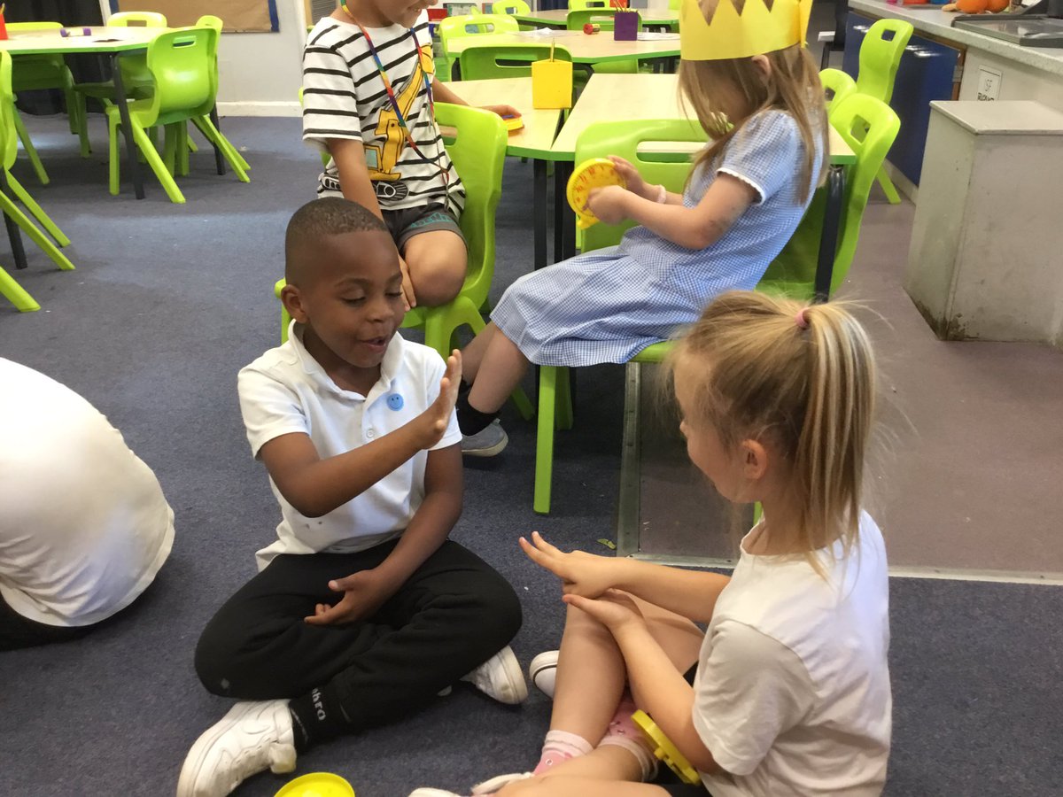 Year 1 have been practising telling the time to o’clock and half past with a game of rock paper scissors