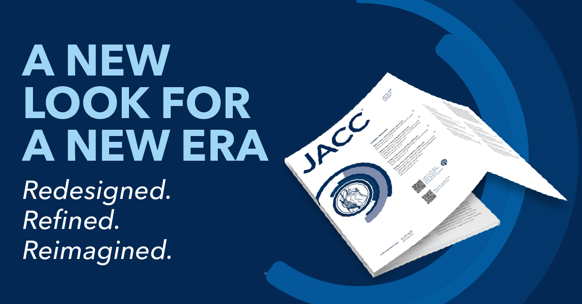 JACCJournals's tweet image. Today, we unveil the new #JACC—and with it, a renewed vision for what a journal can be. A bold new look. A sharper experience. Same commitment to advancing cardiovascular health. Discover what’s new: jacc.org/brand?utm_medi…