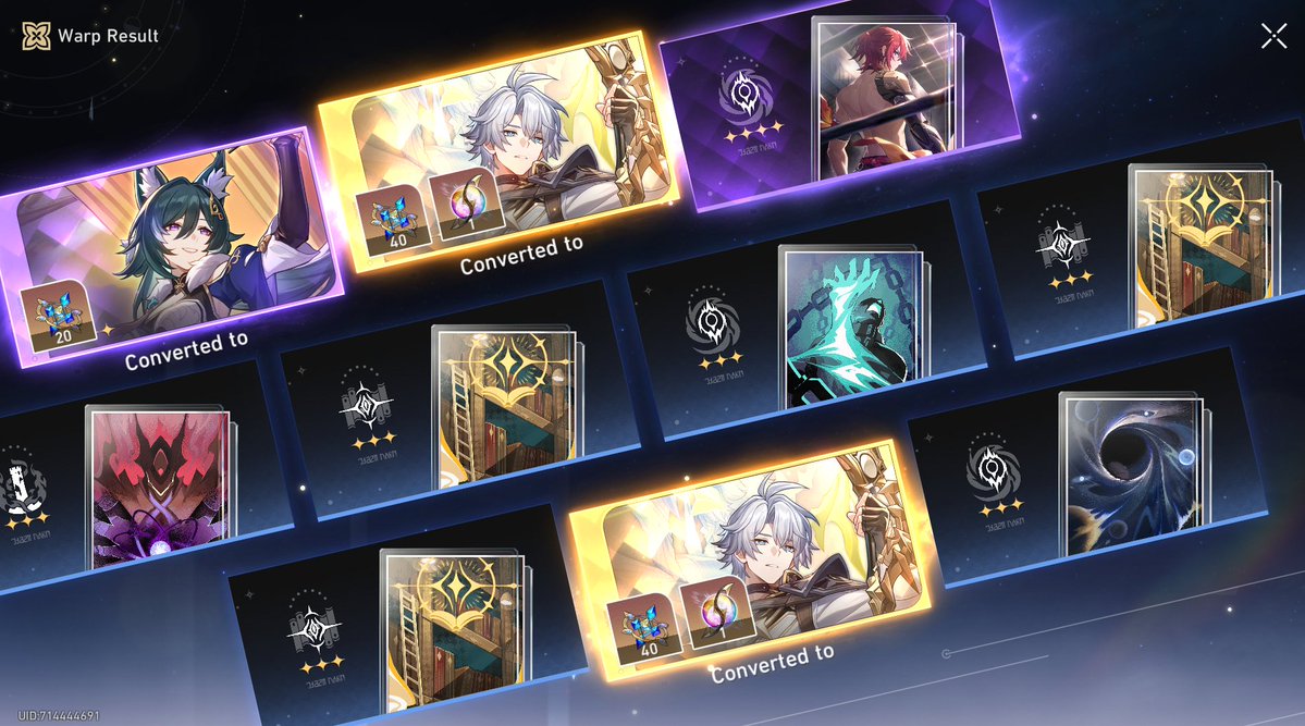 AHHHH My first double 5 Star pull 🥹 #phainon #HonkaiStarRail