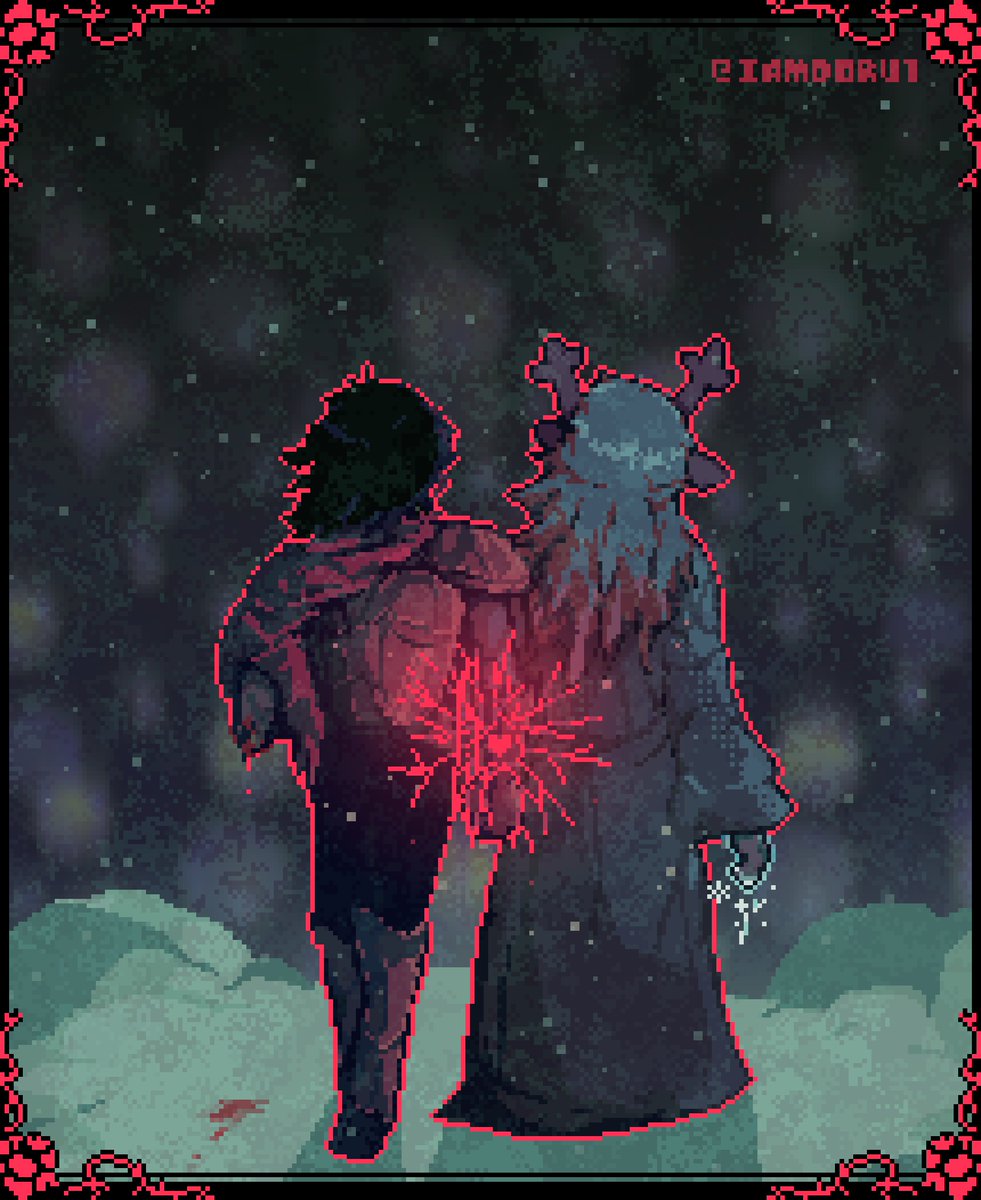 IamDoru1's tweet image. Together, we eradicated the enemy and became strong.
( THANKS FOR 3000! )
#deltarune #deltarunefanart #noelleholiday #deltarunechapter4 #pixelart #krisdreemurr #kriselle #weirdroute
