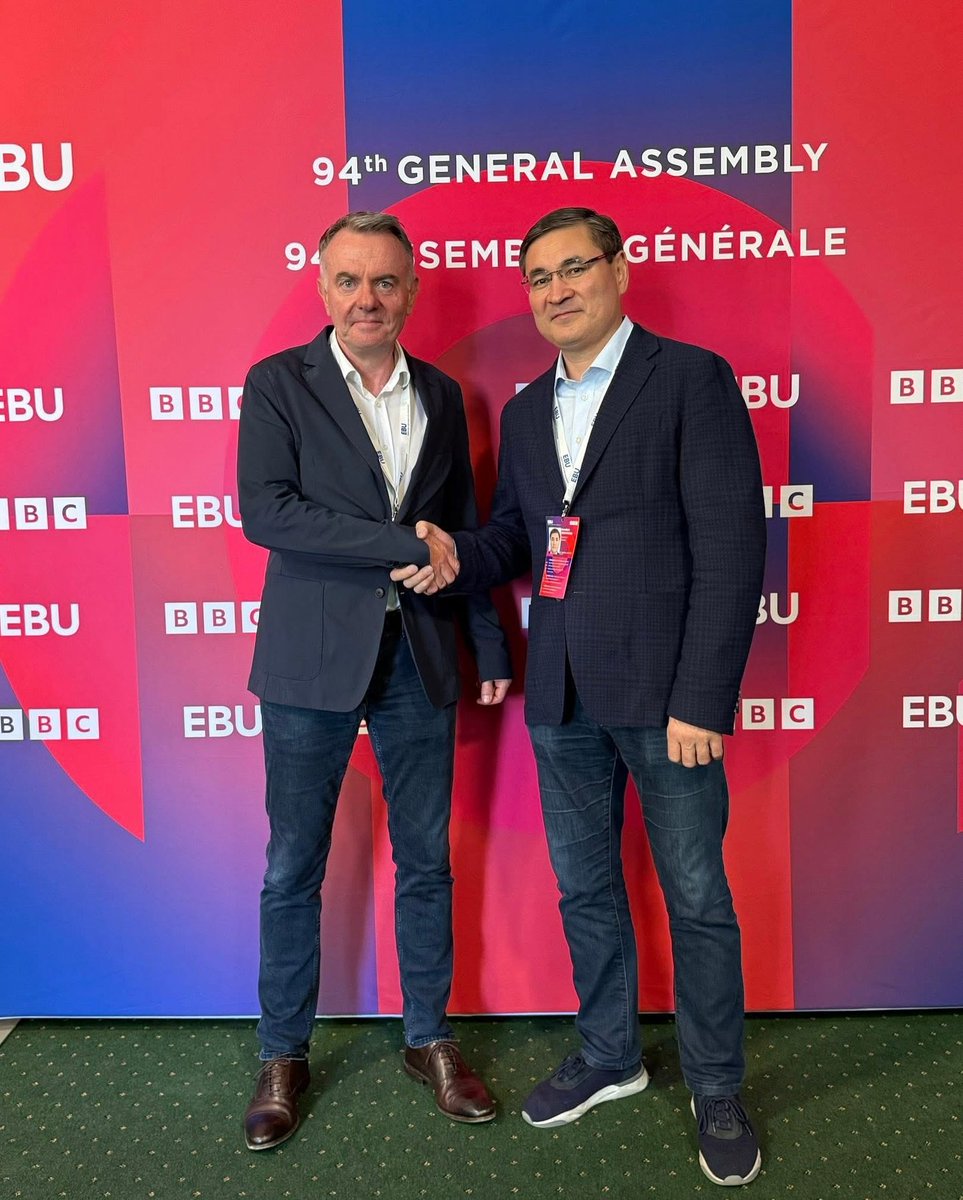 ESCdiscord's tweet image. 🇰🇿 Kazakhstan's potential participation in #Eurovision will be discussed at the next EBU meeting, Khabar Agency says.

In discussions with EBU Director General Noel Curran, they cite geography, stronger EU ties, and prior participation in Junior Eurovision as arguments to join.