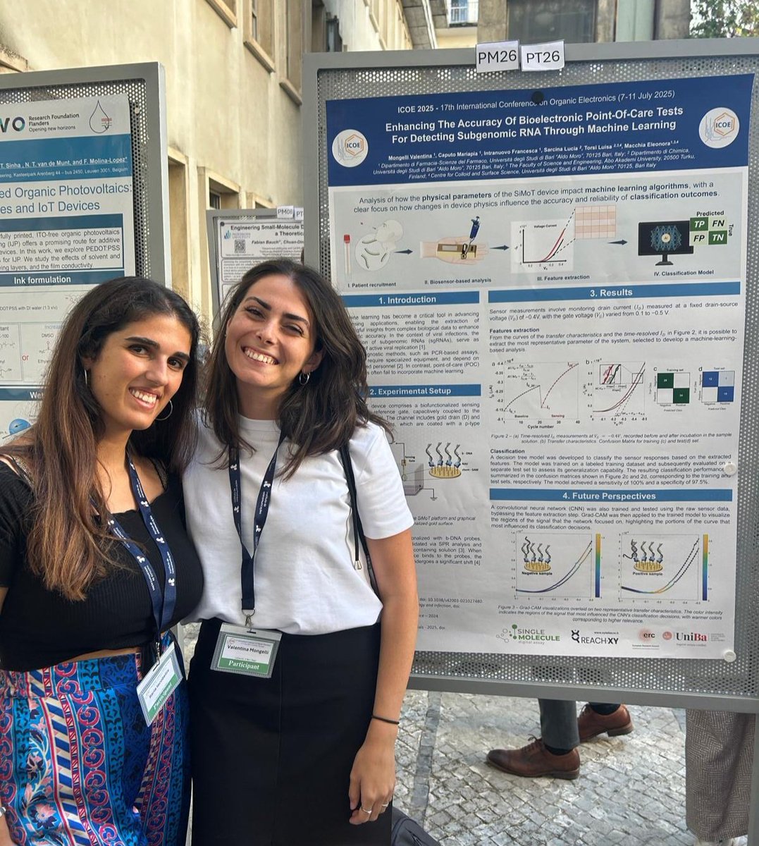 Luisa Torsi (@luisa_torsi) on Twitter photo ✨ Prof. Luisa Torsi (keynote speaker), Valentina Mongelli, and Dr. Ilaria Iacobellis at #ICOE2025 in beautiful Coimbra! Exploring innovations in bioelectronics and early diagnosis. 🇵🇹
👉 icoe2025.co.it.pt
#OrganicElectronics #WomenInScience #Innovation
<a href="/MacchiaEle/">Eleonora Macchia</a> ✨ Prof. Luisa Torsi (keynote speaker), Valentina Mongelli, and Dr. Ilaria Iacobellis at #ICOE2025 in beautiful Coimbra! Exploring innovations in bioelectronics and early diagnosis. 🇵🇹
👉 icoe2025.co.it.pt
#OrganicElectronics #WomenInScience #Innovation
<a href="/MacchiaEle/">Eleonora Macchia</a>