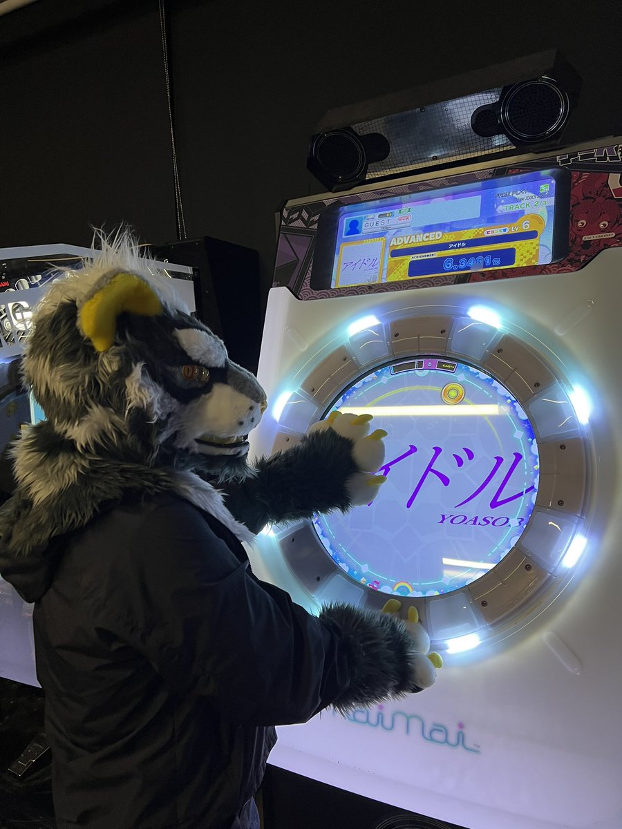 Is this the Meow Meow TV?
📷:<a href="/LouiseWOLF_/">LouiseWOLF🐕‍🦺 🔜PAWcon</a> 
#FursuitEveryday