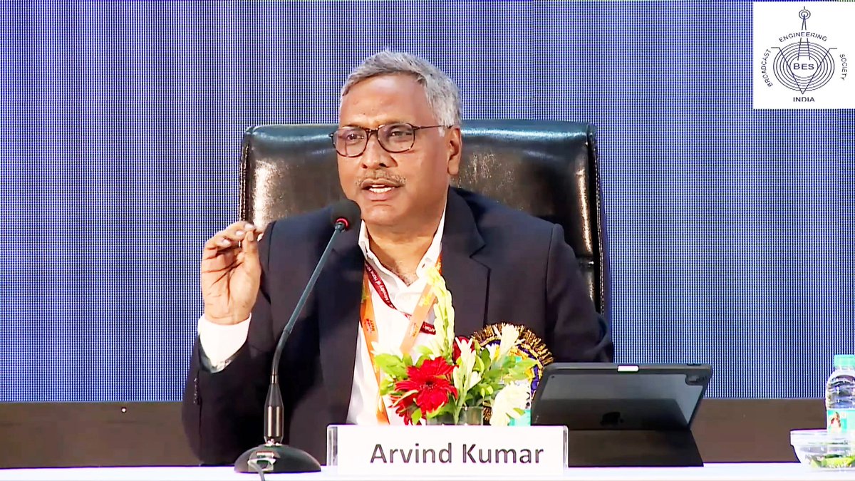 STPI (@stpiindia) on Twitter photo “AI is the Third Wave of Revolution”: DG STPI at BES Expo 2025
Shri <a href="/arvindtw/">Arvind Kumar</a>, Director General, STPI, as distinguished speaker at Broadcast Engineering Society Expo (BES Expo) 2025 highlighted STPI’s pivotal role in promoting technology in India and importance of AVGC sector “AI is the Third Wave of Revolution”: DG STPI at BES Expo 2025
Shri <a href="/arvindtw/">Arvind Kumar</a>, Director General, STPI, as distinguished speaker at Broadcast Engineering Society Expo (BES Expo) 2025 highlighted STPI’s pivotal role in promoting technology in India and importance of AVGC sector