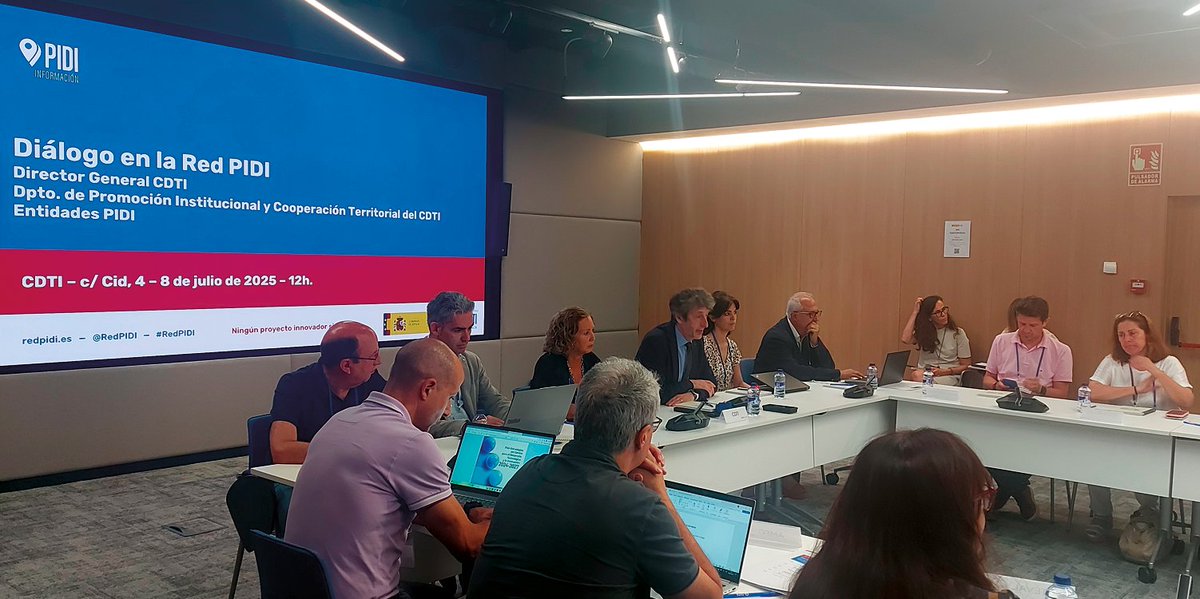 🔵 El evento “Diálogo en la Red PIDI” reúne hoy en <a href="/CDTI_innovacion/">@CDTI_innovacion</a> a las entidades de la <a href="/RedPIDI/">Red PIDI</a> y al DG del CDTI Innovación, <a href="/jmoisesmartin/">J Moisés Martín 🇪🇺 🇺🇳</a>, para analizar:

✅ La renovación de la #RedPIDI
✅ Su impulso como palanca estratégica territorial de las actuaciones del CDTI
✅ Su