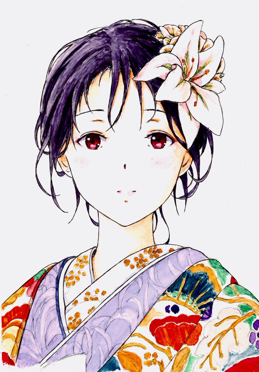 今日　誕生日でした
好きな絵　貼ります
色調整しました
みぞれさん