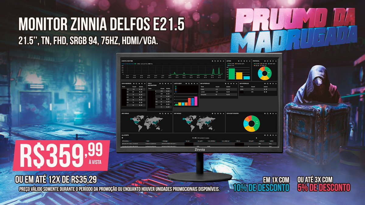 Viva uma nova experiência visual com o Zinnia Delfos e21.5!

Com tela de 21.5'', painel TN e 94% sRGB, ele entrega cores vibrantes, imagens nítidas e ótima fluidez para games, estudos ou trabalho.

Confira ▶ bit.ly/40CBMB0