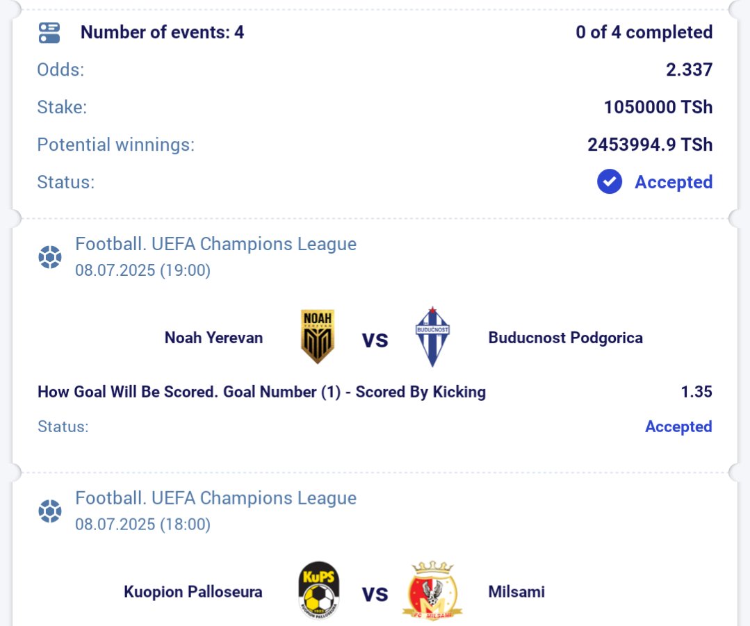 UEFA champions leagu
💯 Football ⚽ ⤵️
BET SITE 🔶 PARIPESA 

      Odds,, 2+

Code,,,, KDC2A

       Huna account PARIPESA JISAJILI⤵️
                 👇👇👇
Register &amp; bet here⤵️
JISAJILI👉 paripesa.bet/nuh3
 
       PROMO CODE 👉 Nuh3

Telegram⤵️
t.me/+4FJ7NMqYIa42M…