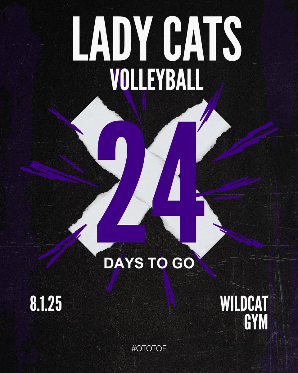 Elgin Wildcat Volleyball (@elginvball) on Twitter photo 🏐 24 Days Out
Set the tone. Set the tempo. Set the ball.
 We’re 24 days away and locked in. 
 #24DaysOut #EHSVolleyball #OTOTOF 🏐 24 Days Out
Set the tone. Set the tempo. Set the ball.
 We’re 24 days away and locked in. 
 #24DaysOut #EHSVolleyball #OTOTOF
