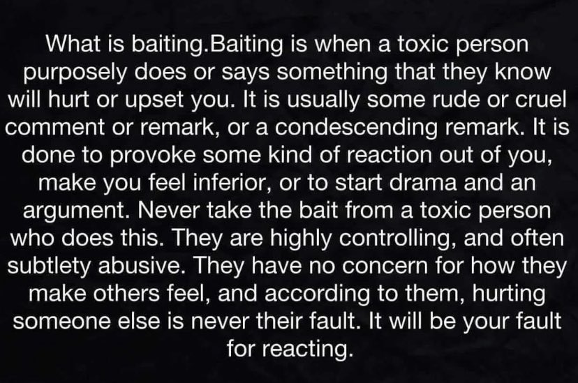 A tactic used by narcissistic abusers ⬇️