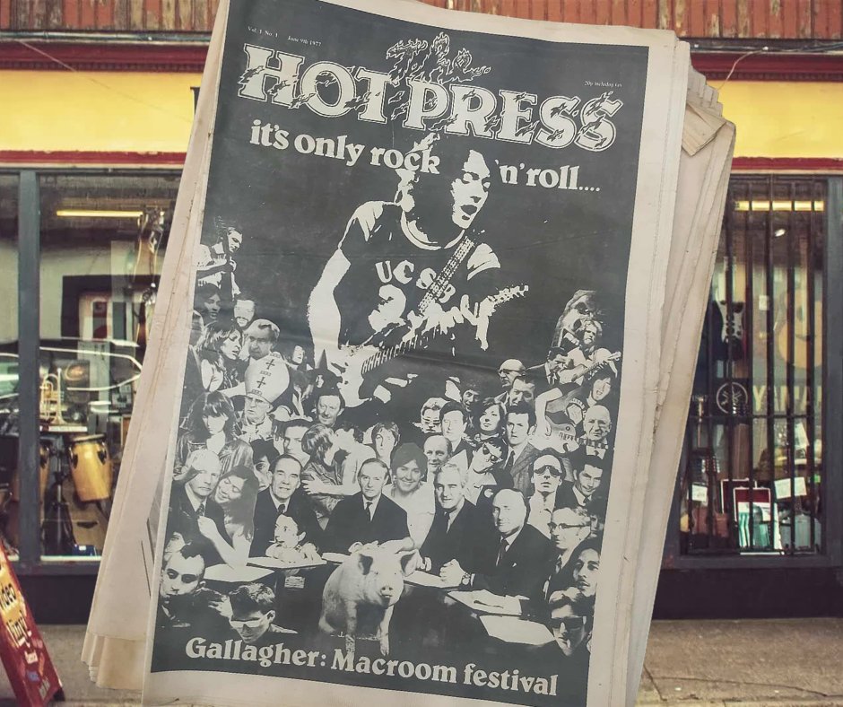 BenONeillRecord's tweet photo. #Hotpress Volume 1, Issue 1 at #benoneillmusicshop 
We were stockists when it launched, the great #RoryGallagher #MacroomFestival Cover ♥ 
June 9th 1977 ... shur twas only yesterday #Dungarvan https://t.co/ZAnG5fkQzW