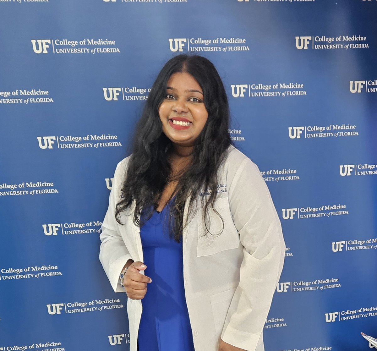We’re proud to share that Ajisha Alwin, a PhD student in the Wang Lab at the UF College of Medicine, has been featured in the Sunshine Scholars section of the latest issue of Florida Physician Magazine!
📰Read the full article here: floridaphysician.med.ufl.edu/2025/05/23/uf-…