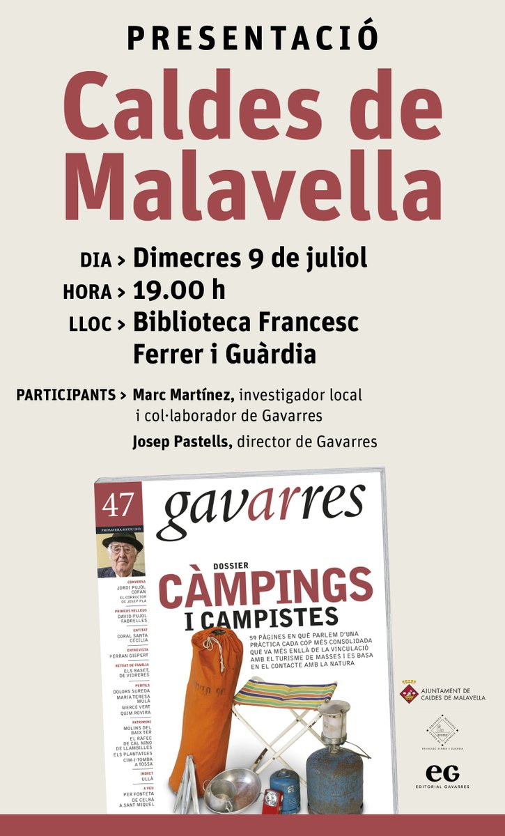 Grup Gavarres (@grupgavarres) on Twitter photo 📍 A Benaula, a Caldes de Malavella, hi localitzem un projecte precursor i efímer. El 1952, la família Guilayn hi va crear el primer càmping legalitzat de l'estat, un establiment encerclat de pineda que només va funcionar durant quatre anys. En parlarem demà a la <a href="/BiblioCaldes/">Biblioteca de Caldes de Malavella</a>! 📍 A Benaula, a Caldes de Malavella, hi localitzem un projecte precursor i efímer. El 1952, la família Guilayn hi va crear el primer càmping legalitzat de l'estat, un establiment encerclat de pineda que només va funcionar durant quatre anys. En parlarem demà a la <a href="/BiblioCaldes/">Biblioteca de Caldes de Malavella</a>!