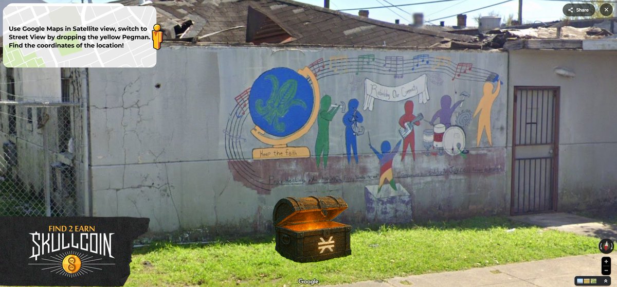 🌍 Keep the Faith: #Find2Earn! Prize: 20 $STX
 
⏰ Find the location. Time limit: 4 minutes.

📍 Start here maps.app.goo.gl/TcdtbxgJMduzqw…
29.938338, -90.096273

🔄 Repost + ❤️ Like to join the hunt!

📺 Share x.com/i/broadcasts/1…

🏆 First to submit the correct coordinates will win.