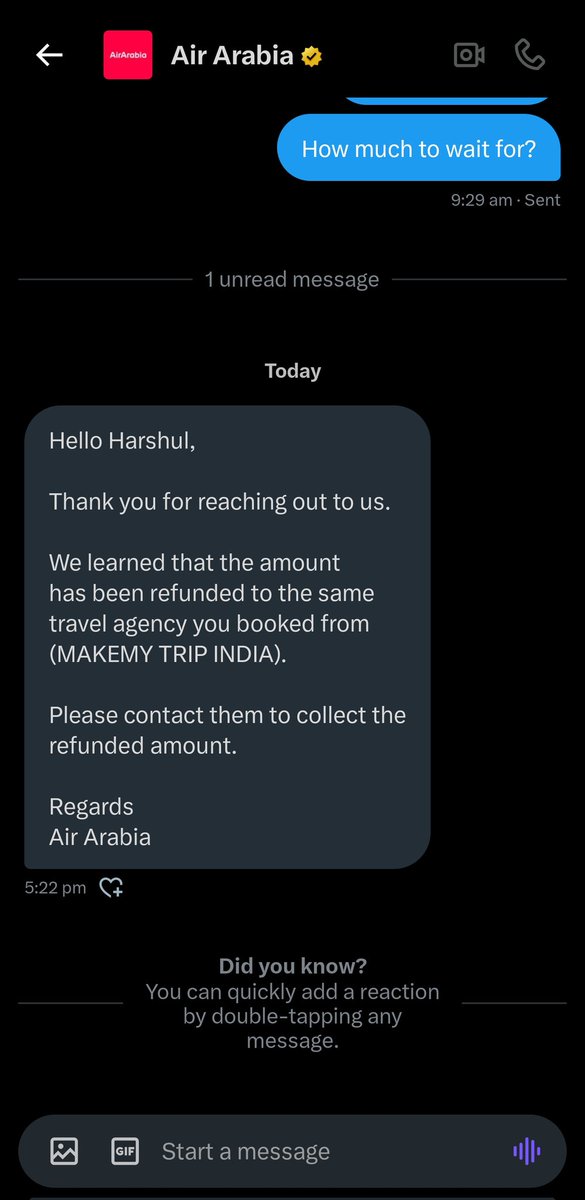 HarshulBoghawa4's tweet photo. @makemytripcare Air Arabia refunded the amount for the affected flight only (Moscow to Ahmedabad, PNR: 621226106, 16 June 2025) as per the refund form I submitted.But MakeMyTrip processed it as a full sector refund, which I never requested. Please correct this and update. #Refund https://t.co/6LjYmZJ2LM